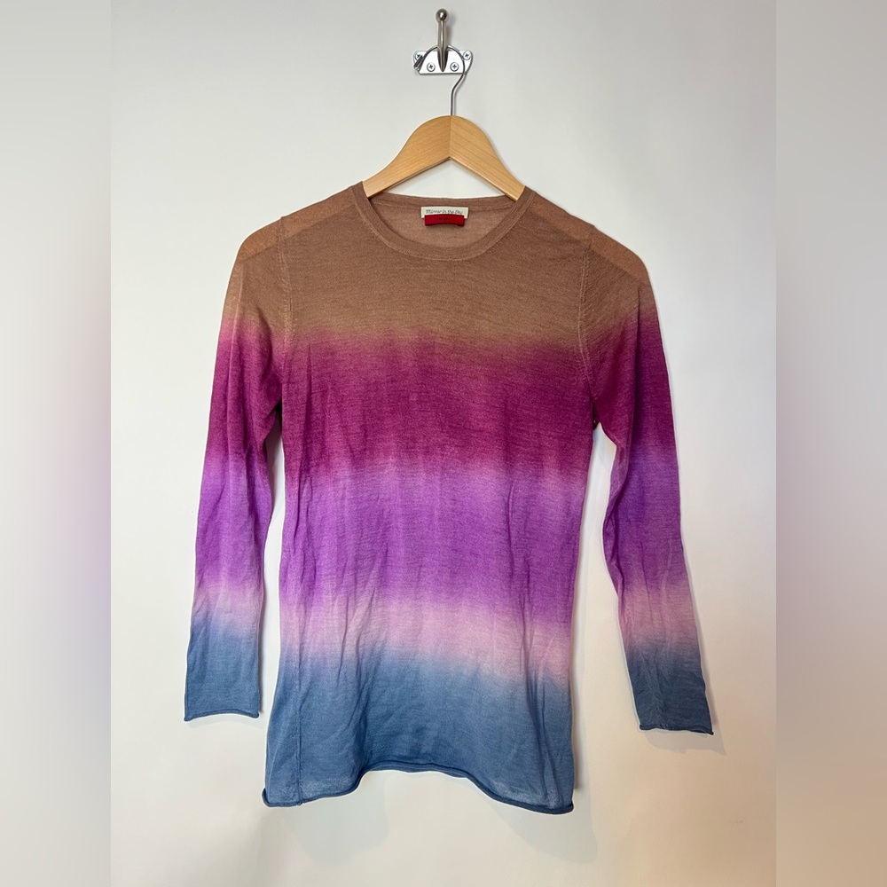Mirror in‎ the Sky Surya Degradé Cashmere T-Shirt | Hand-Dyed | Size L